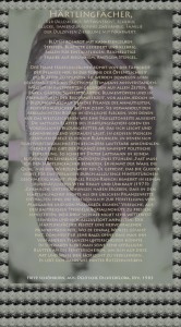 Bild von Juliane Duda mit den Texten von Fritz Schönborn aus seiner Deutschen Dichterflora. Hier „Härtlingfächer“.