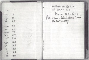 Peter Huchels Notizbuch