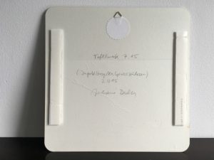 Tafelwerk (Rückseite) von Juliane Duda zu Felix Philipp Ingold (Hrsg.)-Als Gruß zu lesen.