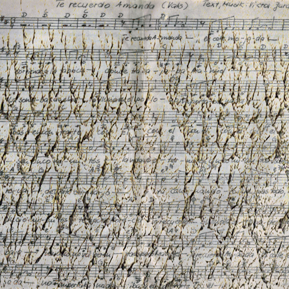 Mashup von Juliane Duda zu dem Buch von Victor Jara: Poesiealbum 183