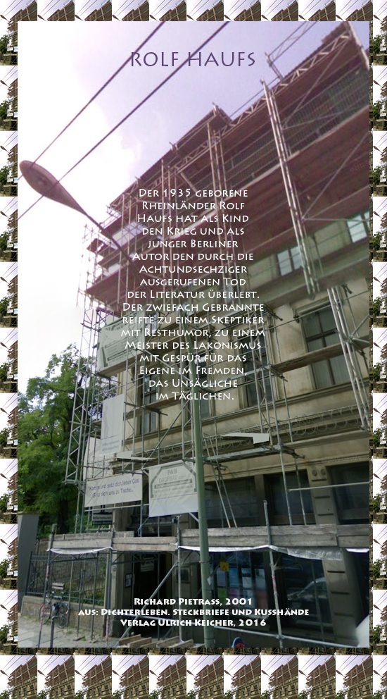 Beitragsbild von Juliane Duda zu Richard Pietraß: Dichterleben – Rolf Haufs Beitragsbild von Juliane Duda zu Richard Pietraß: Dichterleben – Rolf Haufs