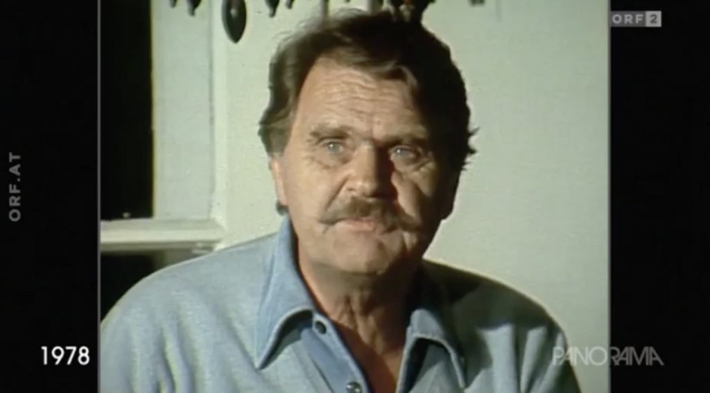 Videovorschaubild zu einem Beitrag über H.C. Artmann in der Fernsehsendung Panorama