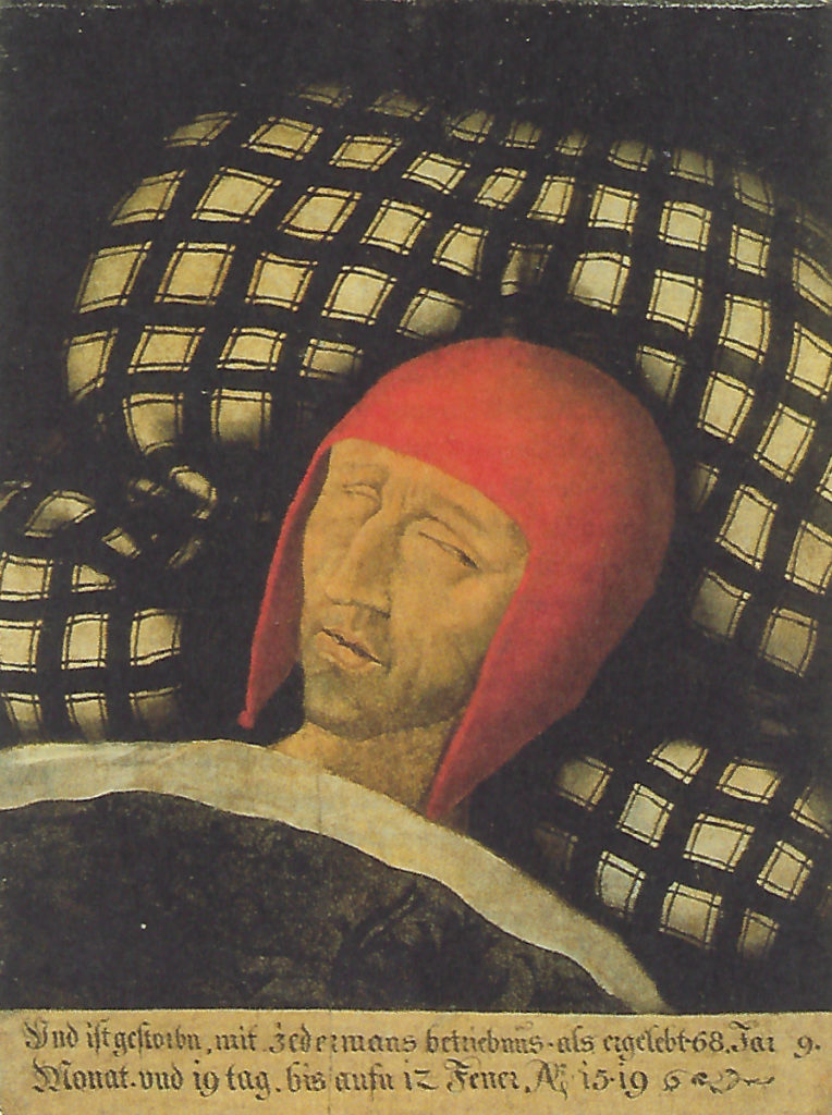 Totenbildnis Kaiser Maximilians I. Unbekannter Maler, nach 1519