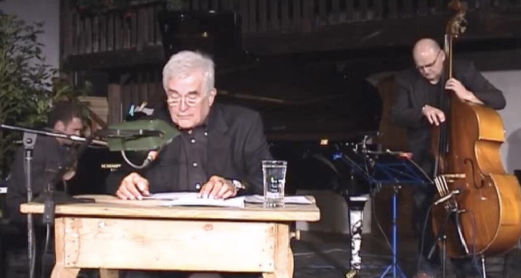 Videovorschaubild zu Erich Fried Liebesgedichte vorgetragen von Burgschauspieler Frank Hoffmann und Jazztrio mg3