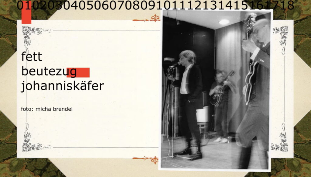 Videovorschaubild zu dem Bandprojekt „fett“ mit dem Titel „johanniskäfer“