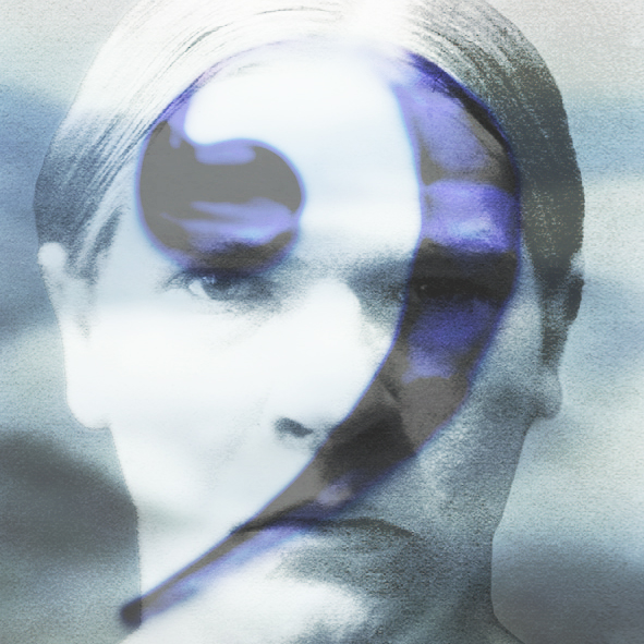 Porträt von Georg Trakl versehen mit dem Audiomashup