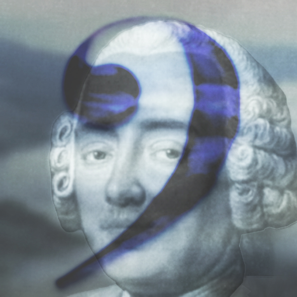 Porträt von Johann Johann Wilhelm Ludwig Gleim versehen mit dem Audiomashup